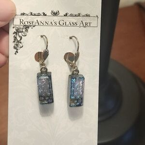 RoseAnna's Glass Art Dangle Earrings